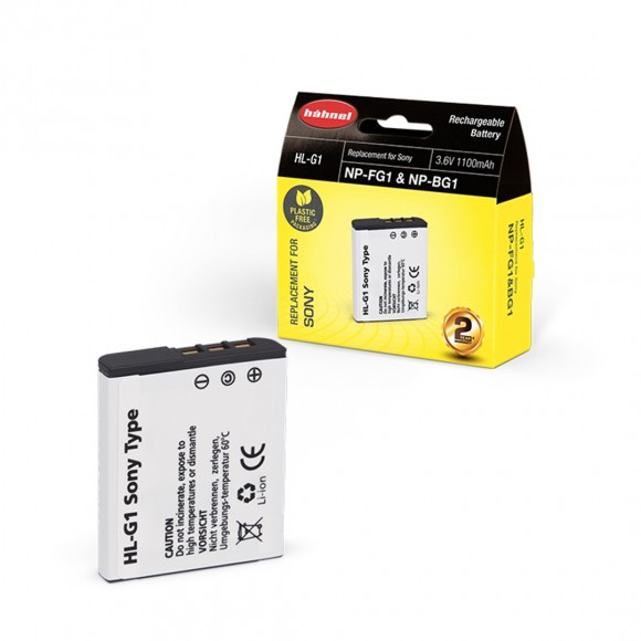 Hahnel HL-G1 Battery 1100mAh for Sony Digital Cameras (NP-FG1 & NP-BG1)